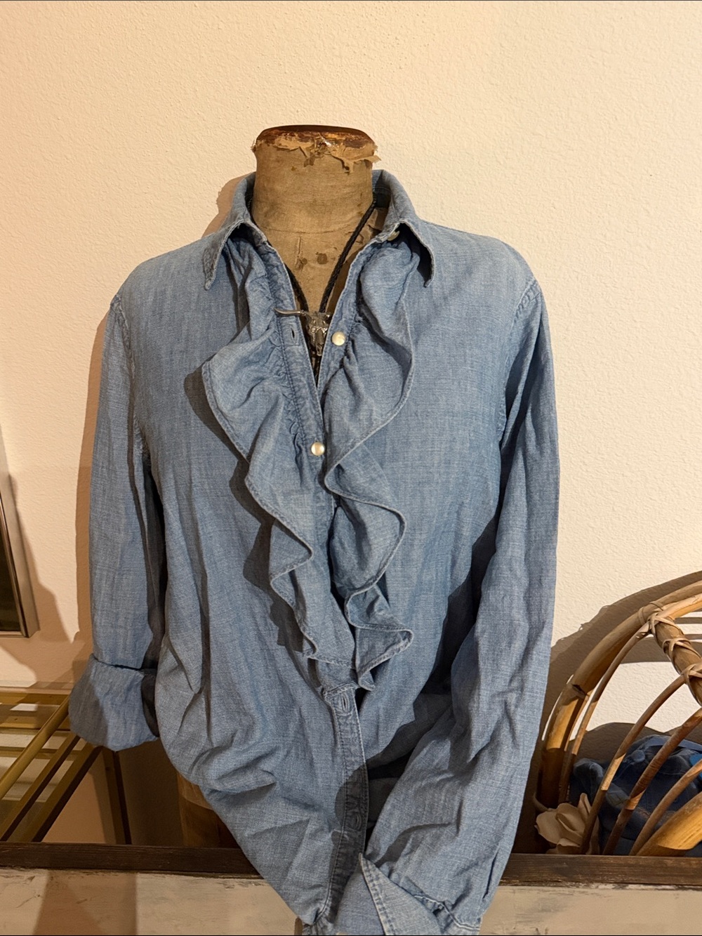 VTG RL ruffle blouse✨✨